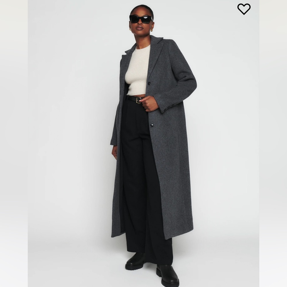 Reformation Wayne Coat, Gray, Small BNWT